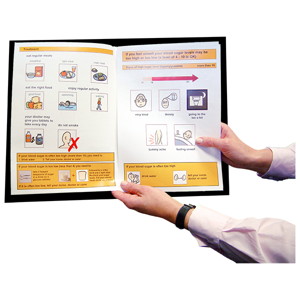 An example of an easy read booklet.
